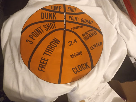 Basketball Artwork tee shirt