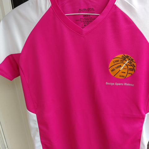 Women cutter jersey with small front  Basketball Artwork